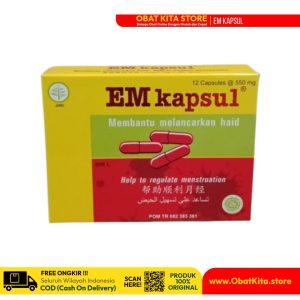 EM Kapsul – Suplemen Herbal Wanita untuk Haid Lancar dan Hormon Seimbang