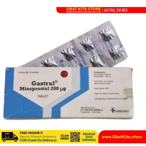 Gastrul 200 mcg – Obat Misoprostol untuk Perlindungan Lambung dan Prosedur Medis Obstetri