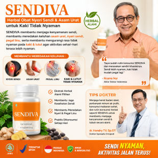 Obat Asam Urat Herbal Tradisional Paling Ampuh SENDIVA - BPOM TR253074091
